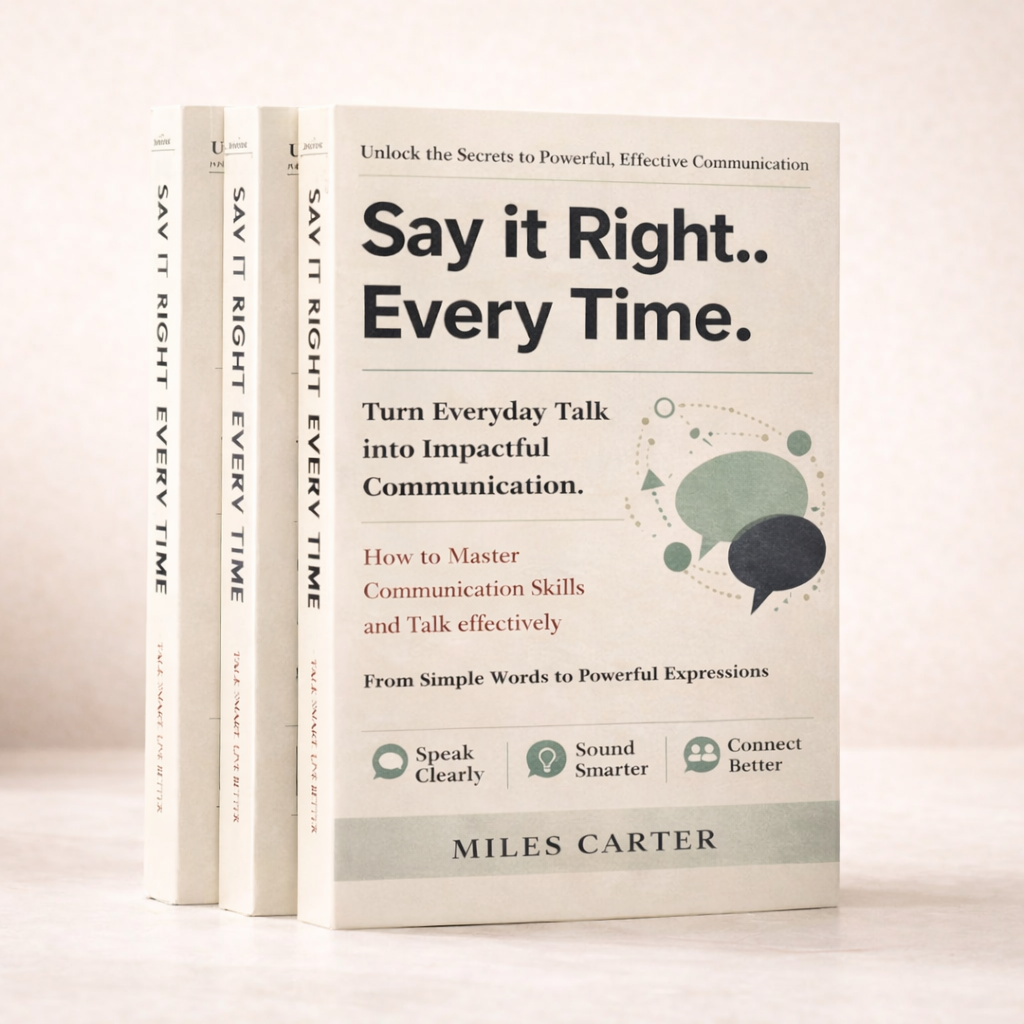 Say it Right.. Every Time